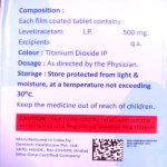 Levetiracetam 500mg