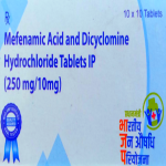 Mefenamic acid & dicyclomine hydrochloride 250mg/10mg