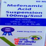Mefenamic acid suspension 100mg/5ml