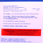 Mefenamic acid suspension 100mg/5ml