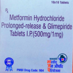 Metformin hydrochloride prolonged-release & Glimepiride 500mg/1mg