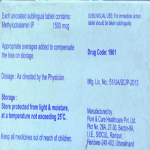 Methylcobalamin sublingual 1500mcg