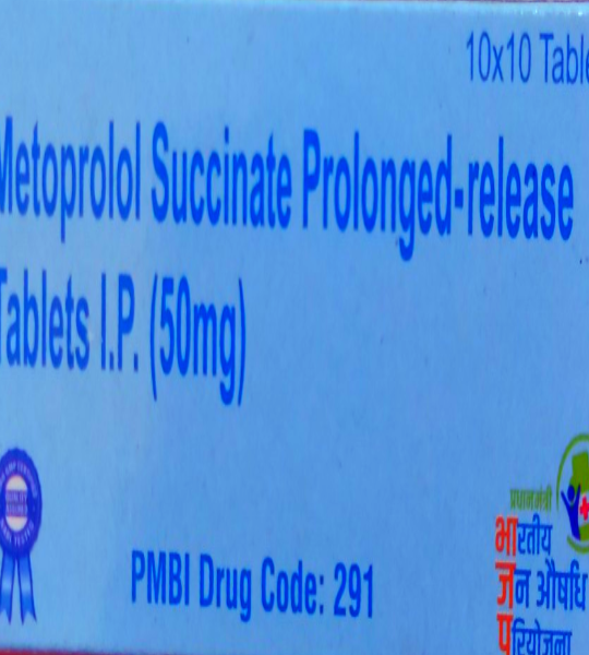 Metoprolol succinate prolonged-release 50mg