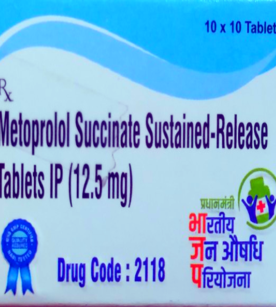 Metoprolol succinate sustained-release 12.5mg