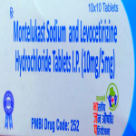Montelukast sodium & levocetirizine hydrochloride 10mg/5mg