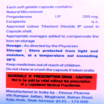 Natural micronised progesterone caps 200mg
