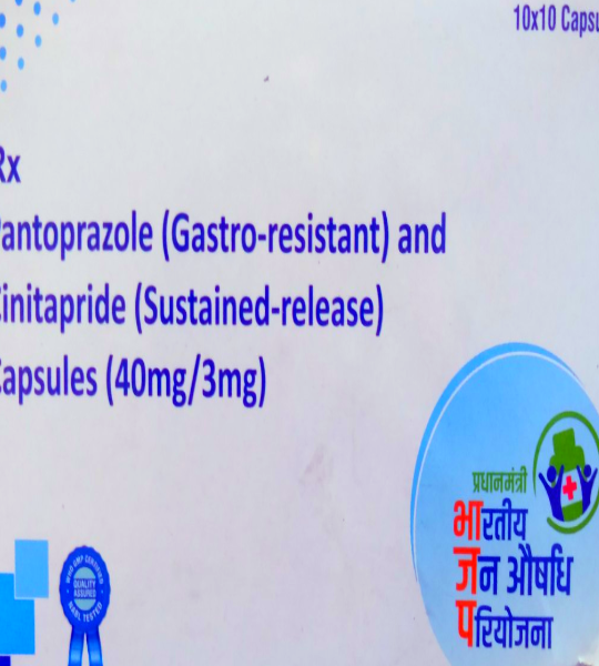 Pantoprazole(gastro-resistant) & Cinitapride (sustained-release) caps 40/3mg