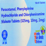 Paracetamol, Phenylephrine hydrochloride & Chlorpheniramine maleate 325/10/2mg
