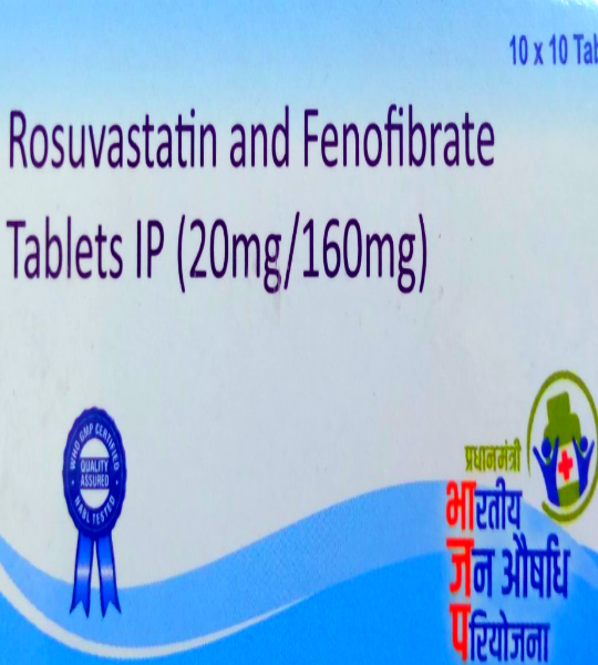 Rosuvastatin & Fenofibrate 20mg/160mg