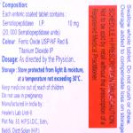 Serratiopeptidase 10mg