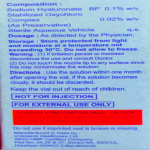 Sodium hyaluronate eye drop 0.1%w/v