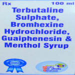 Terbutaline Sulphate, Bromhexine hydrochloride, Guaiphenesin & Menthol syrup