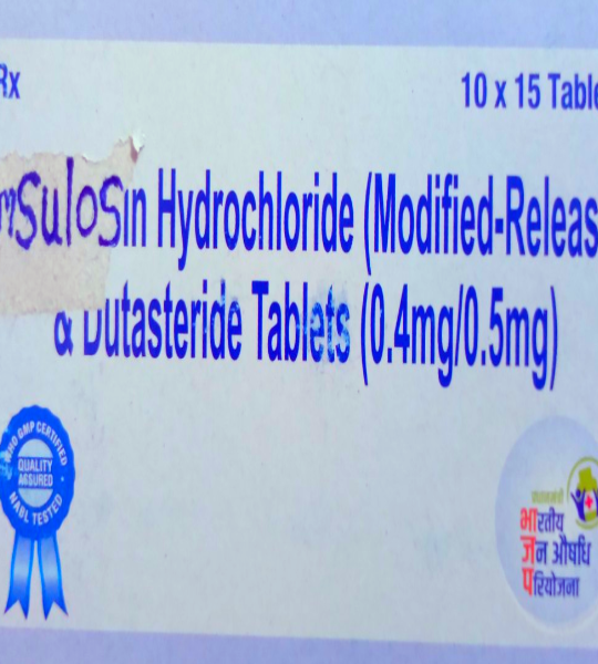 Tamsulosin Hydrochloride (modified-release) & Dutasteride (0.4mg/0.5mg)