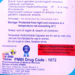 Tamsulosin hydrochloride prolonged release caps 0.4mg