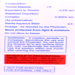 Timolol Maleate eye drops 0.5%w/v