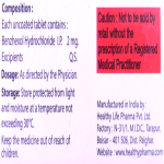 Trihexyphenidyl hydrochloride 2mg