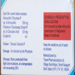 Amoxycillin&potassium clavulanate 250/125mg