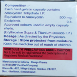 Amoxycillin cap 500mg