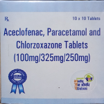 Aceclofenac, para&chlorzoxazone
