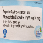 Aspirin gas-resistant&Atorvastatin cap 75/10mg