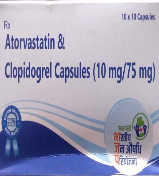 Atorvastatin&clopidogrel cap 10/75mg
