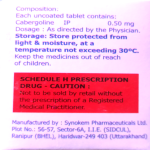 Cabergoline 0.50mg