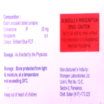 Cinnarizine 25mg