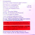 Dapagliflozin & metformin hydrochloride (extended release)10/500mg