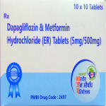 Dapagliflozin & metformin hydrochloride (extended release)5/500mg