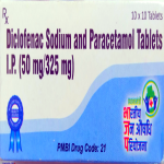 diclofenac sodium & paracetamol 50/325mg