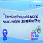 Enteric coated pantoprazole & sustained release levosulpiride cap 40/75mg