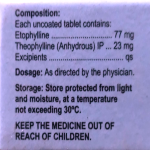 Etophylline & theophylline 77/23mg
